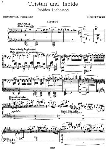Isoldes Liebestod for piano 4 hands