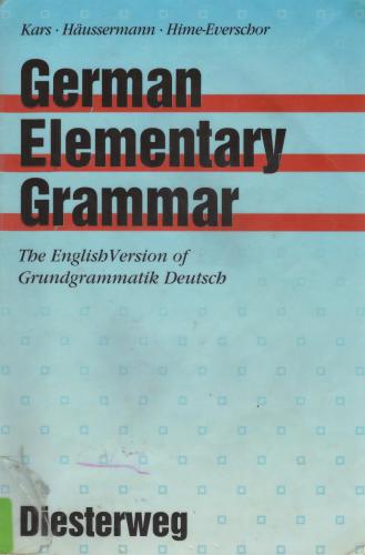 German Elementary Grammar