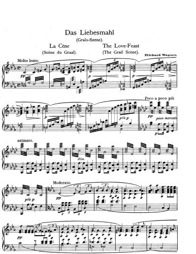 Die Meistersinger von Nurnberg. Das Liebesmahl (Grail Scene)