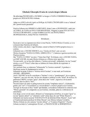 O sută de versete despre isihasm