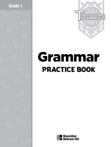 Treasures (Language Arts, Grade 1) - Grammar Practice Book