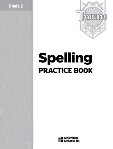 Treasures (Language Arts, Grade 2) - Spelling Practice Book