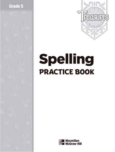 Treasures (Language Arts, Grade 5) - Spelling Book