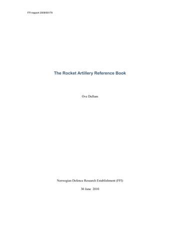 The rocket artillery reference book