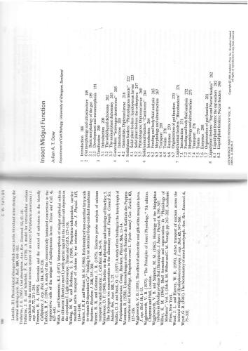 Dow J.A.T. Insect Midgut Function