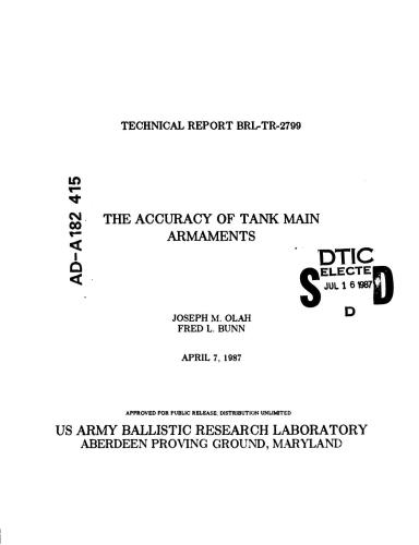 The accuracy of tank main armaments