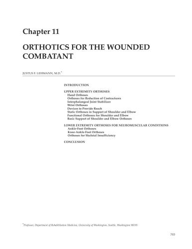 Rehabilitation of the injured combatant. Volume 2