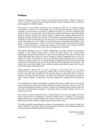 Medical Consequences of Nuclear Warfare