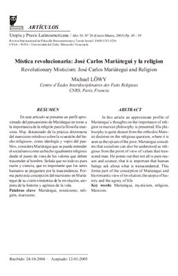 Mística revolucionaria: José Carlos Mariátegui y la religión