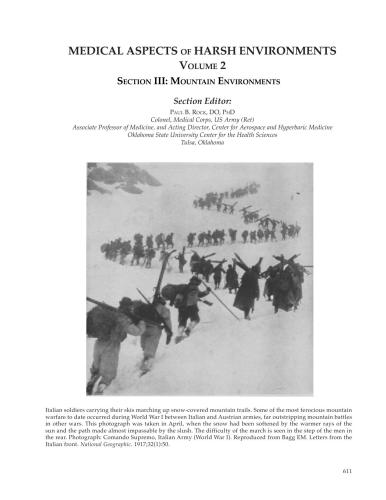 Medical aspects of harsh environments Volume 2 Section III-IV