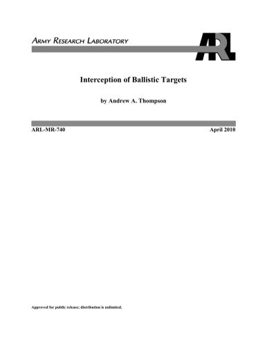 Interception of Ballistic Targets