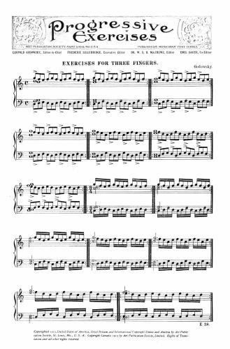 Progressive Exercises. Exercises for 3 Fingers