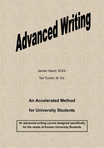 Advanced Writing. An Accelerated Method for University Students