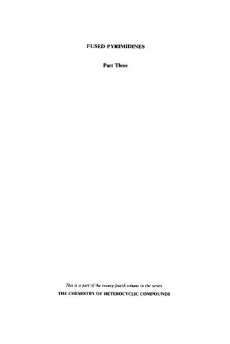 Chemistry of Heterocyclic Compounds. Volume 24. Fused Pyrimidines. Part III. Pteridines