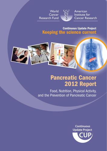 Pancreatic Cancer 2012 Report