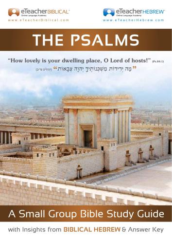 The Psalms: A Small Group Bible Study Guide with Insights from Biblical Hebrew