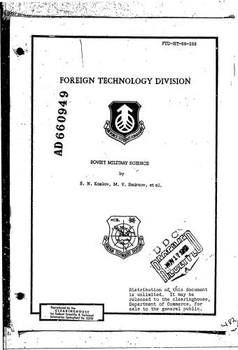 Soviet military science