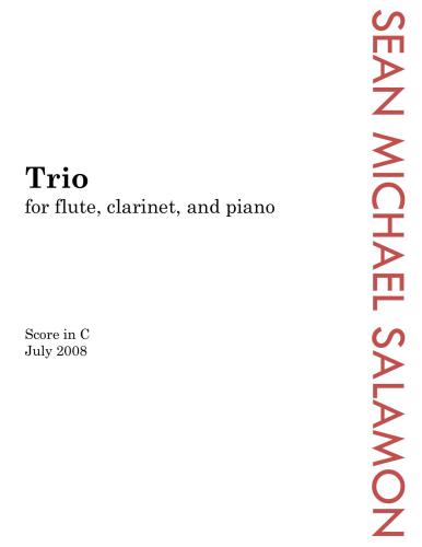 Trio for Flute, Clarinet and Piano