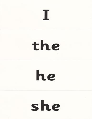 Jolly Phonics Tricky Words Cards