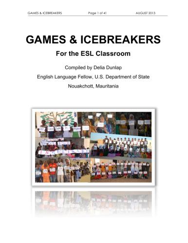 Games & Icebreakers For the ESL Classroom