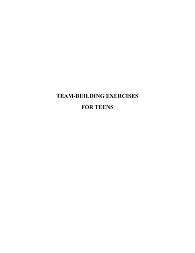 Team-Building Exercises for Teens