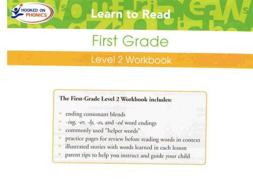 Hooked on Phonics. Learn to Read. First Grade. Level 2 Workbook