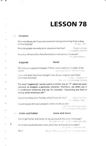 Callan Method, stage 6, lessons 78-94