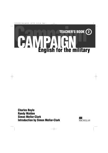 Campaign 2 - English for the Military. Level 2. Teacher's book