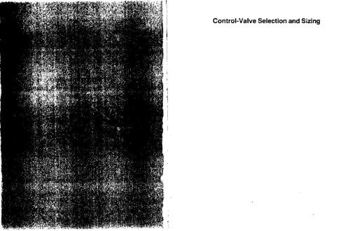 Les Driskell Control Valve Selection and Sizing