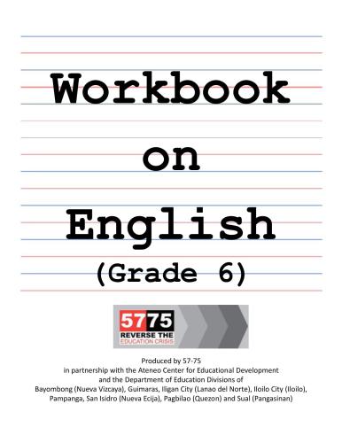 Workbook on English (Grade 6) + Answers