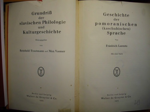 Geschichte der pomoranischen (kaschubischen) sprache