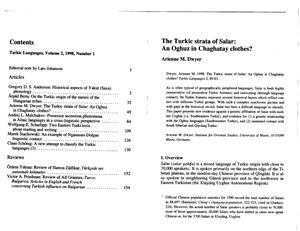 The Turkic strata of Salar: an Oghuz in Chaghatay clothes?