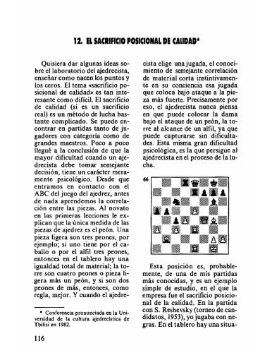 El Sacrificio Posicional de Calidad