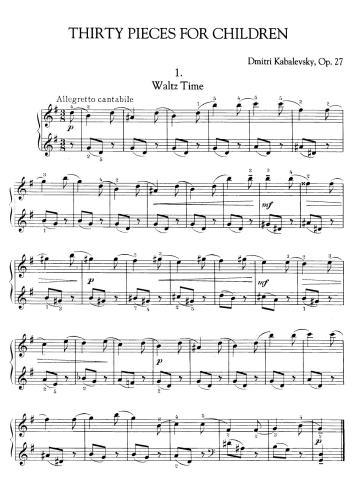 Thirty Pieces for Children (Op. 27)