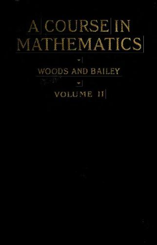 A Course in Mathematics for Students in Engineering and Applied Science. Volume 2