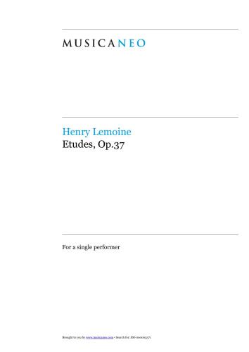 Etudes. Op.37