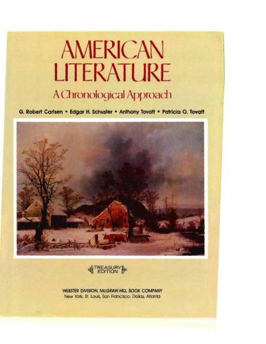 American Literature. A Chronological Approach