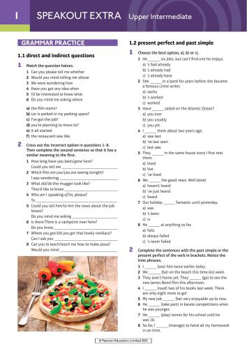 SpeakOut Upper-Intermediate Grammar practice