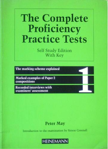 The Complete Proficiency Practice Tests 1 - Self Study Edition With Key