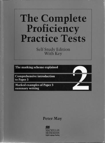 The Complete Proficiency Practice Tests 2 - Self Study Edition With Key