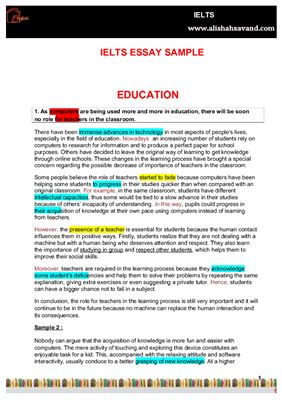 170 IELTS essay sample