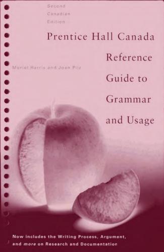 Prentice Hall Canada Reference Guide to Grammar and Usage