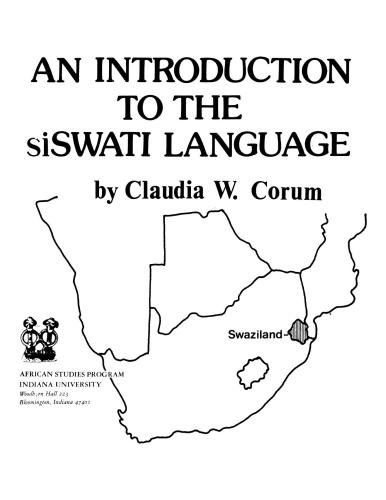 An introduction to the Swazi (siSwati) Language