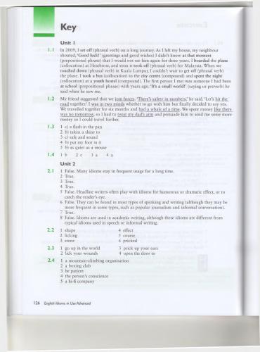 English Idioms in Use Advanced Keys