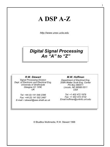 An A-Z of Digital Signal Processing