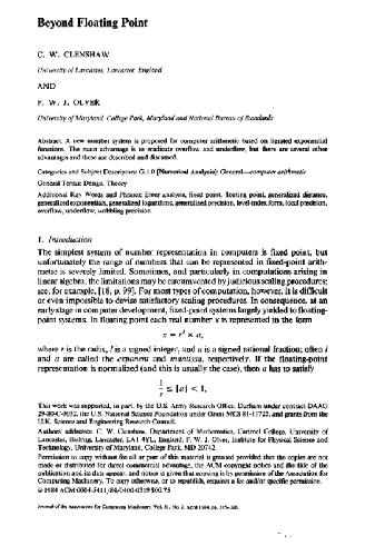 Beyond floating point