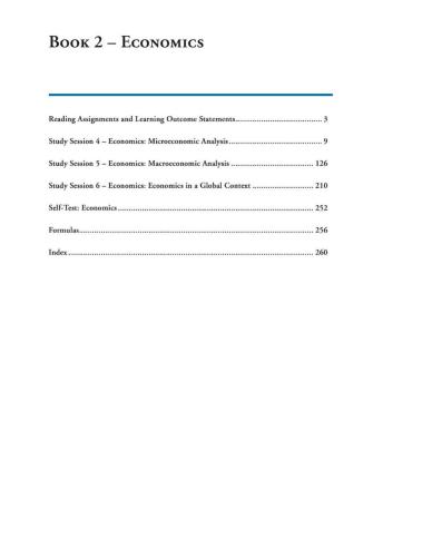 CFA. Level 1. Book 2. Economics 2015