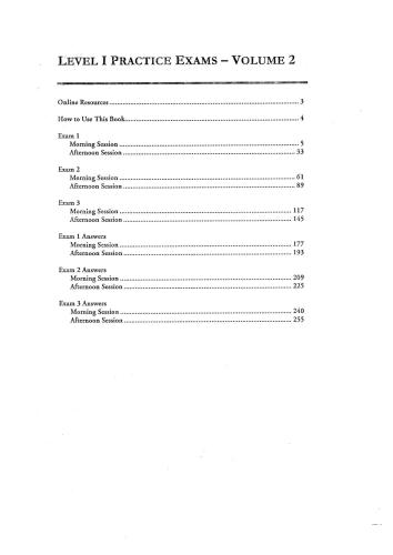 CFA. Level 1 Volume 2 Practice Exams 2015