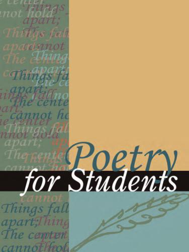 Poetry for Students. Volume 13
