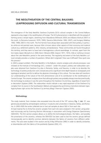 The neolithisation of the Central Balkans: Leapfrogging Diffusion and Cultural Transmission